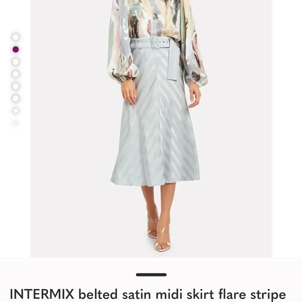 INTERMIX Midi A-Line Skirt Casual